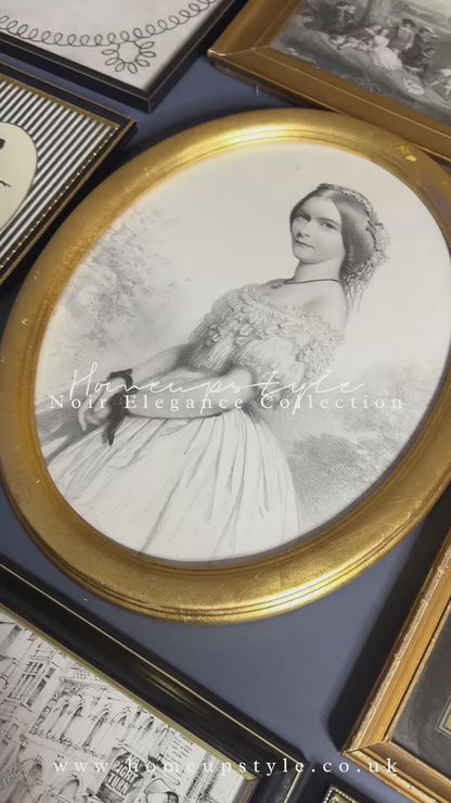 Noir Elegance Collection – Vintage Gallery Wall Set