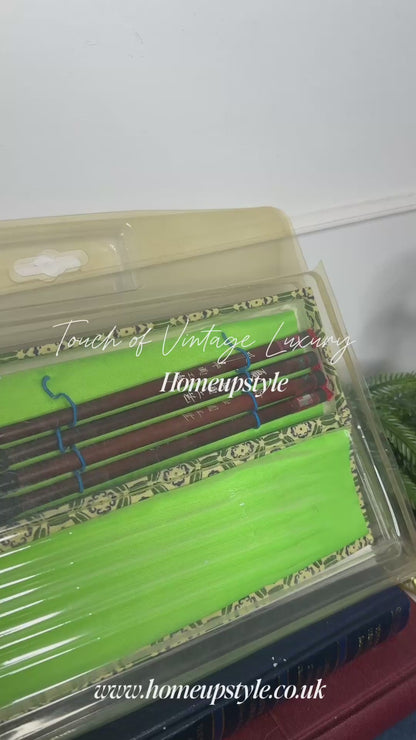 Vintage 1980s Chinese Paintbrush Set with Natural Bristles |Calligraphy Set