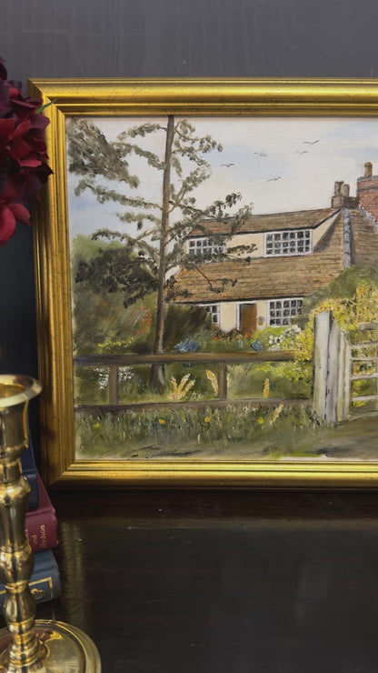 The Golden Garden Path - Original Oil Painting by N.G. Reynolds