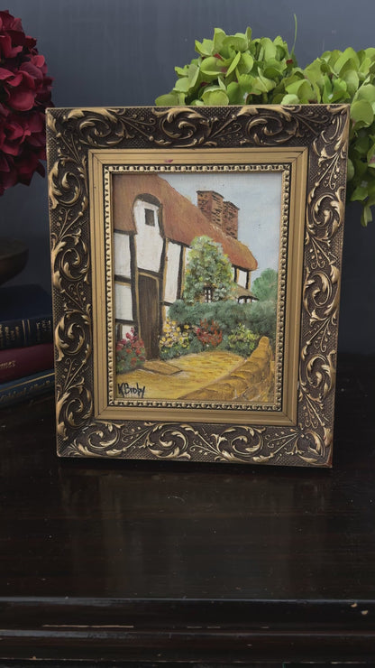 Small Oil Painting Signed by K. Broby in Elowen Frame