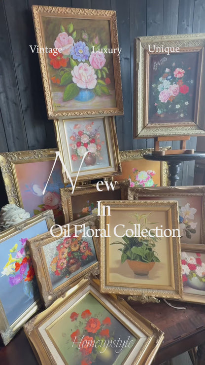 Vintage Floral Oil Painting Collection – Choose Your Favourite