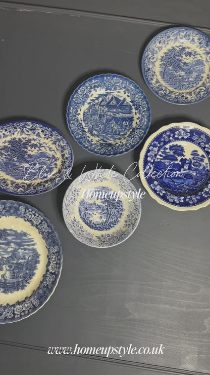 Regal Blue Willow Collection – Vintage English Dish Display