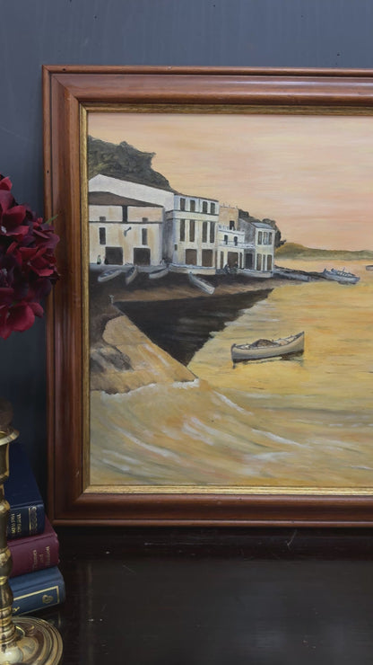 Golden Shorelines – Original Oil Painting by N.G. Reynolds