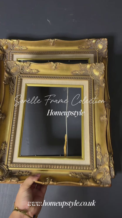 The Gilded Peacock – Vintage Oil Painting in Louis Frame