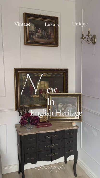 Frank Moss Bennett & Margaret Dovaston – Antique Framed lintograph Print Set (Matching Frames)