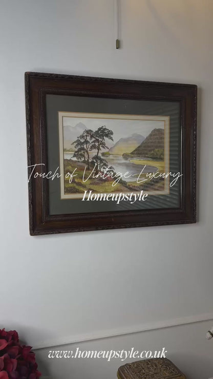 Riversong Fields – Framed and Signed UK Country Scene Watercolour