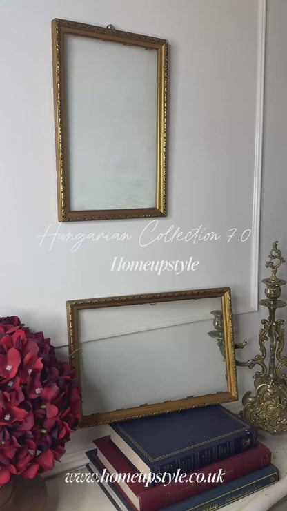 Old World Glamour – Hungarian Slim Gold Frame Pair