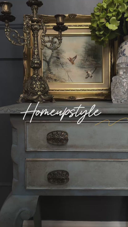 Antique Upcycled French Bedside Tables – One of a Kind Pair