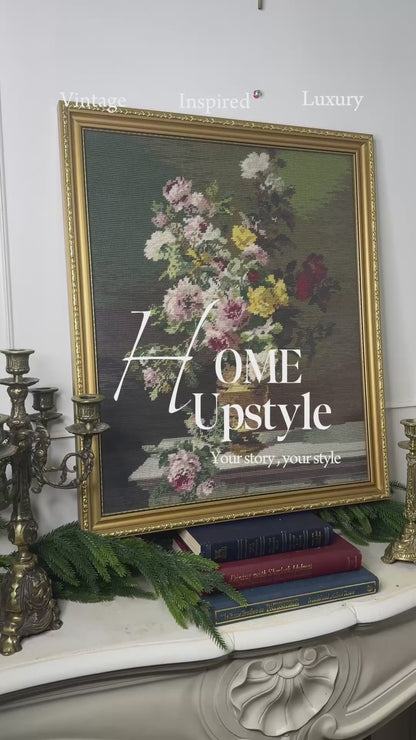 “The Graceful Dancer” – Hand-Stitched Gobelin Embroidery Art