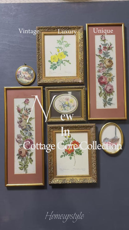 The Blush & Gilded Heirloom Collection: Vintage Artwork Gallery Wall Set