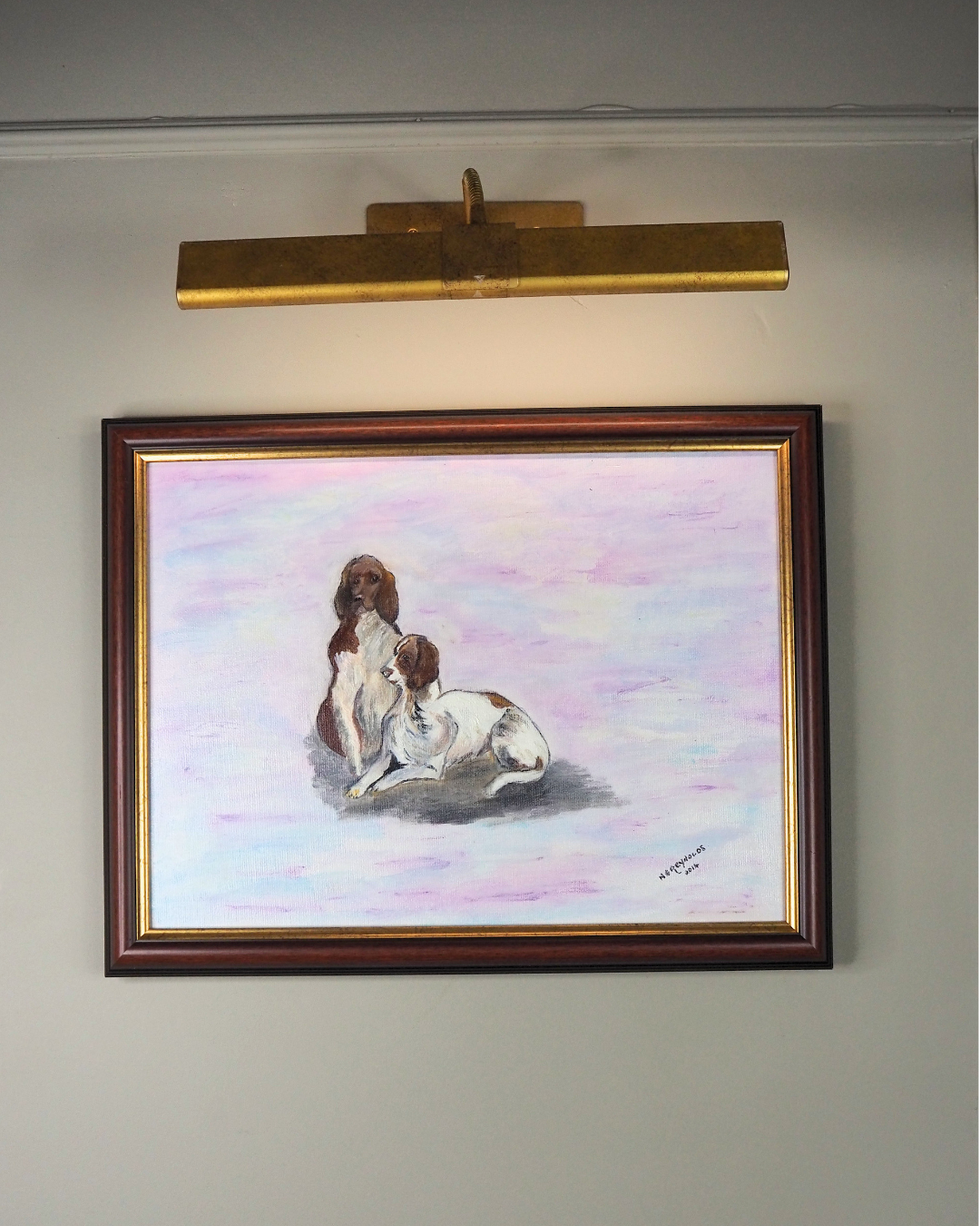Furry Friends on Canvas- Original Oil painting by N.G. Reynolds