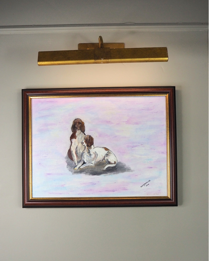 Furry Friends on Canvas- Original Oil painting by N.G. Reynolds