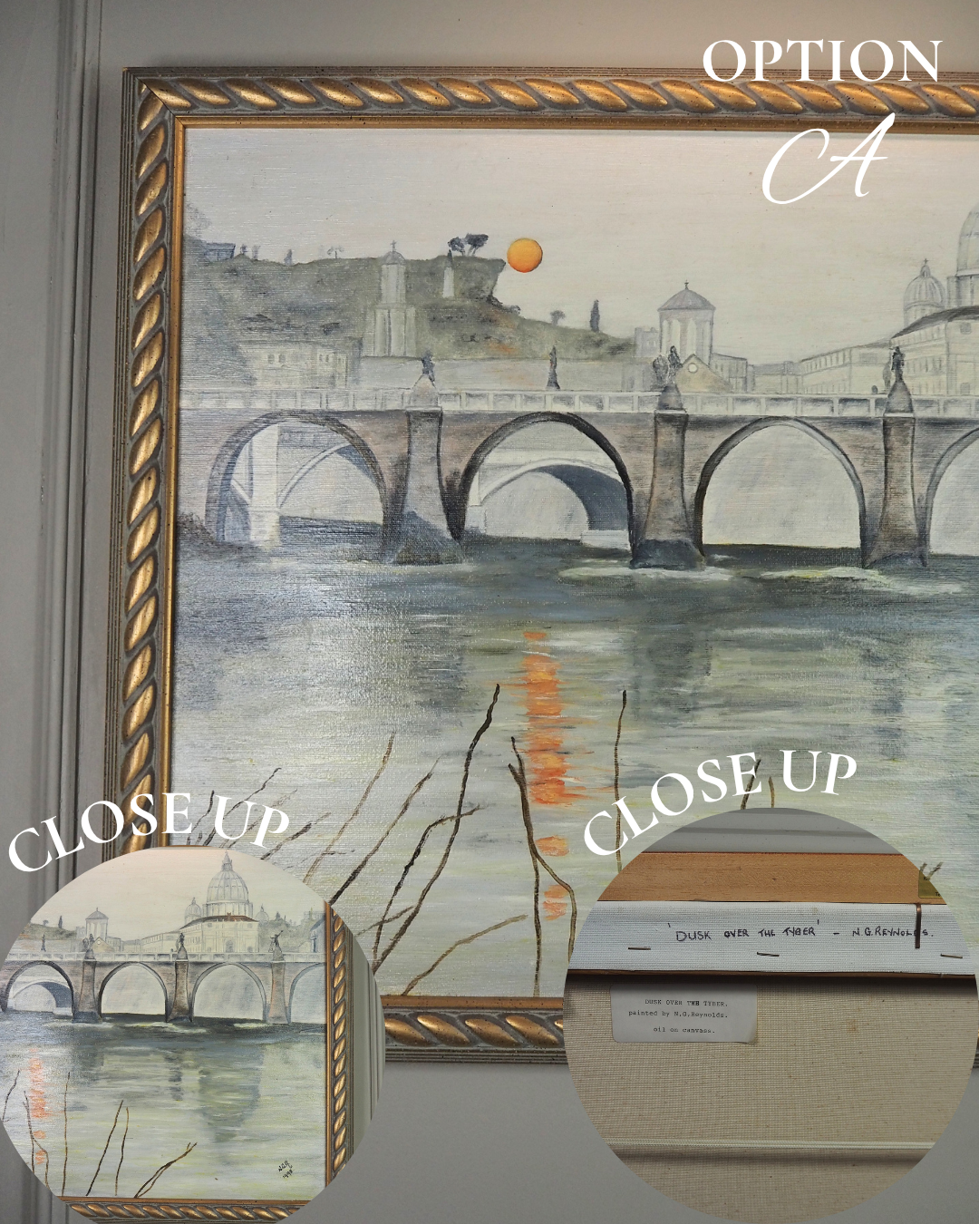 Dusk Over the Tiber - Original Oil Painting by N.G. Reynolds