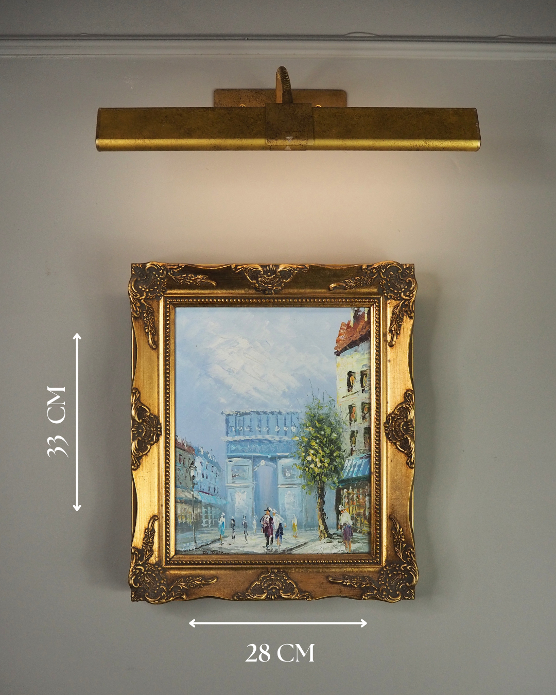 Paris Street Scene Impressionist  Oil Painting-Homage to Caroline Burnett