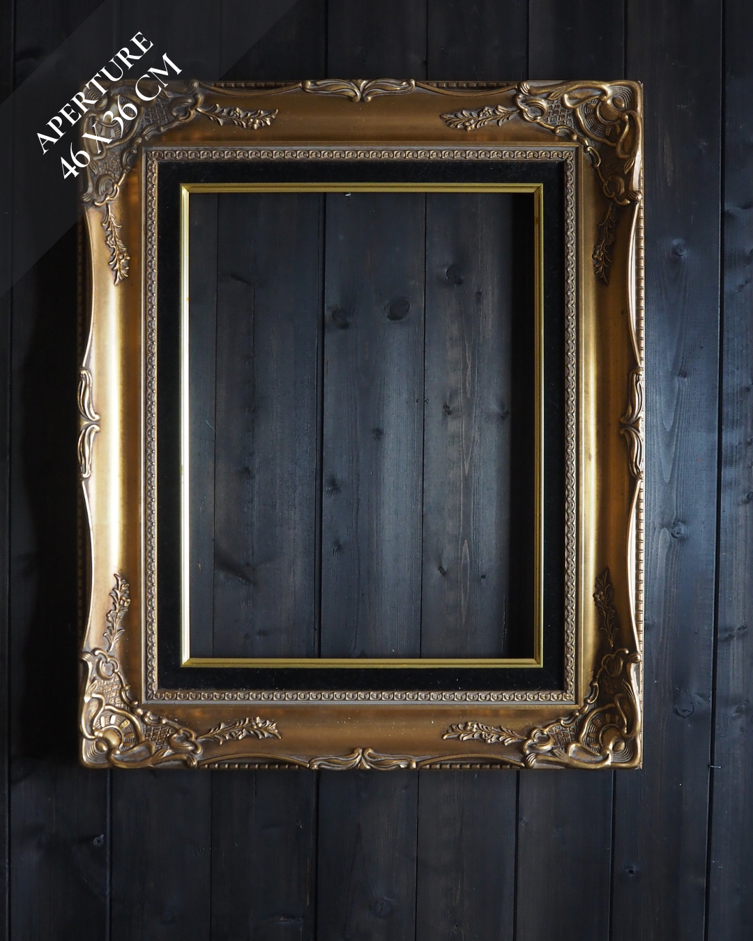 The Giverny - Vintage Black & Gold Ornate Sorélle Frame