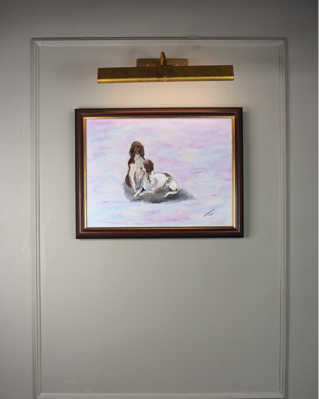 Furry Friends on Canvas- Original Oil painting by N.G. Reynolds