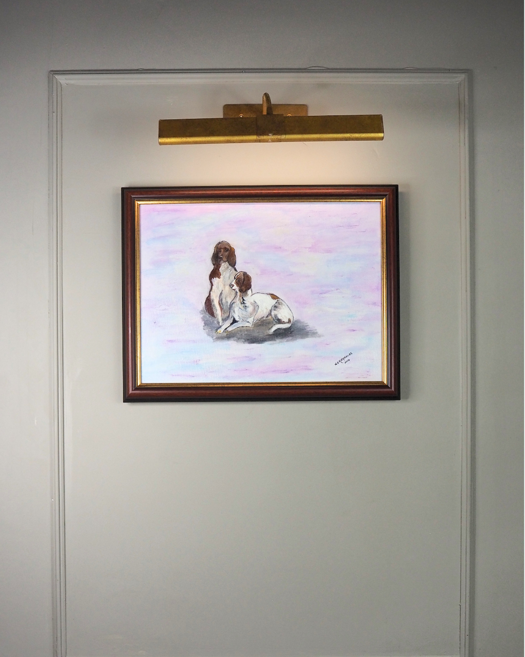 Furry Friends on Canvas- Original Oil painting by N.G. Reynolds